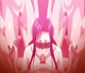 Fille hentai à gros seins doit tout accepter