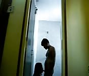 Voyeuristischer Flur-Blowjob