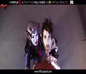 VRCosplayX Widowmaker und Tracer teilen Schwanz