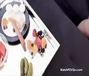 Homemade sex tape with spicy girlfriend