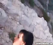 Ficken am Strand mit heißer Brünette