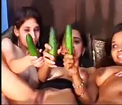 Drei heiße Babes und ihre Gespielinnen