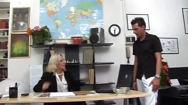 Grannies office students brunette
